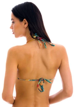 Tropical Floral Triangle Top With Wavy Edges - Top Paradise Tri -Agua de Coco Shop top riodesol top paradise tri 2