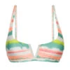 Tie-dye Stripe V Bralette Top - Top Revelry Bra-v