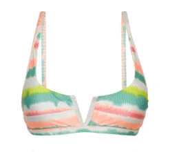 Tie-dye Stripe V Bralette Top - Top Revelry Bra-v