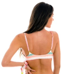 Tie-dye Stripe Adjustable Bralette Top - Top Revelry Bralette -Agua de Coco Shop top riodesol top revelry bralette 2
