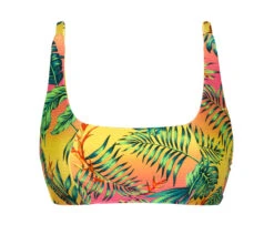 Colorful Tropical Sports Bikini Top - Top Sun-sation Bra-sport