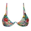 Colorful Tropical V-underwire Bikini Top - Top Sunset Tri-aro