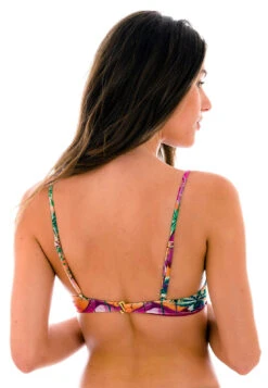 Colorful Tropical V-underwire Bikini Top - Top Sunset Tri-aro 6 Colorful Tropical V-underwire Bikini Top - Top Sunset Tri-aro -Agua de Coco Shop top riodesol top sunset tri aro 2