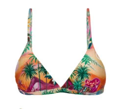 Colorful Tropical Adjustable Triangle Top - Top Sunset Tri-fixo