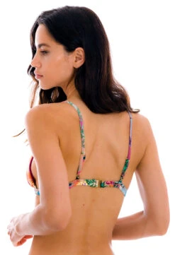 Colorful Tropical Adjustable Triangle Top - Top Sunset Tri-fixo -Agua de Coco Shop top riodesol top sunset tri fixo 2
