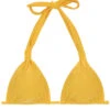 Yellow Triangle Halter Bikini Top - Top Tempero Cortinao