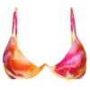 Tie-dye Red / Orange V-underwired Bikini Top - Top Tiedye-red Tri-aro