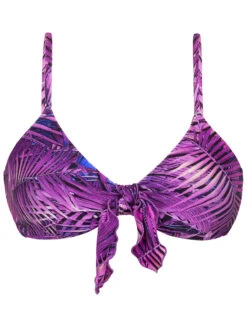 Purple Leaves Bra Bikini Top - Top Ultra Violet Bra