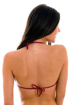 Garnet Red Triangle Top With Wavy Edges - Top Uv-desejo Tri -Agua de Coco Shop top riodesol top uv desejo tri 2