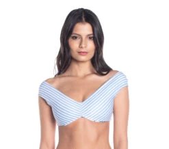 Bbs X Saha - Reversible Bra Bikini Flowers / Stripes - Top Aurora Floral Sweetness -Agua de Coco Shop top saha top aurora floral sweetness 2