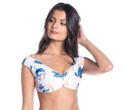 Bbs X Saha - Reversible Bra Bikini Flowers / Stripes - Top Aurora Floral Sweetness -Agua de Coco Shop top saha top aurora floral sweetness 4