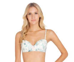 Balconette Bikini Top With Embroidered Floral Detail - Top Freya Blossom