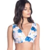 Bbs X Saha - Colorful Floral Bikini Top - Top Sierra Floral Sweetness