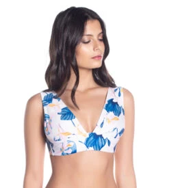 Bbs X Saha - Colorful Floral Bikini Top - Top Sierra Floral Sweetness