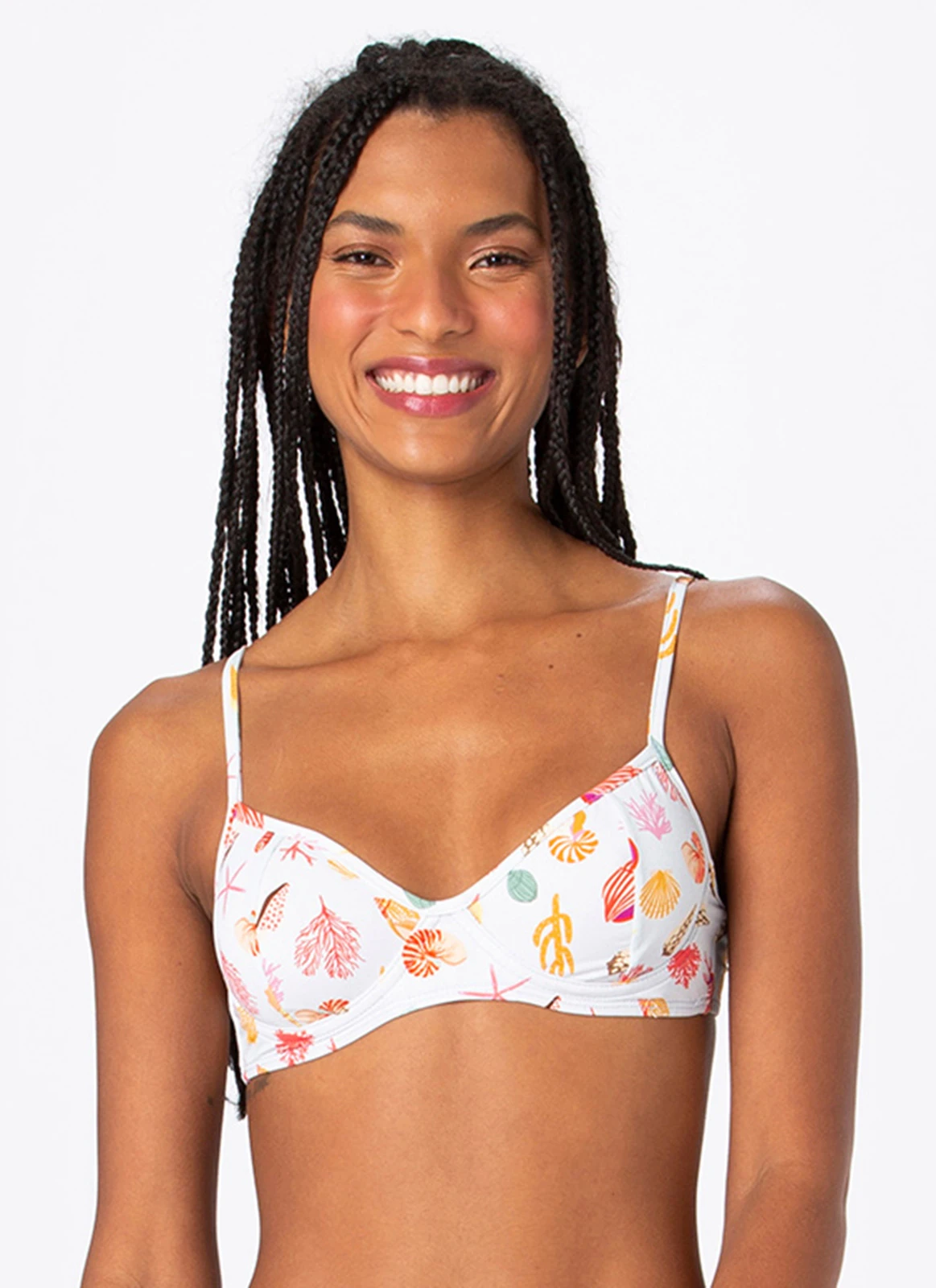 Balconette Top With Colorful Seabed Patterns - Top Fixed Tetis 1 Balconette Top With Colorful Seabed Patterns - Top Fixed Tetis