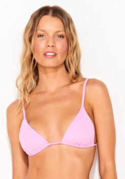 Top Bikini Lilas Nervurado